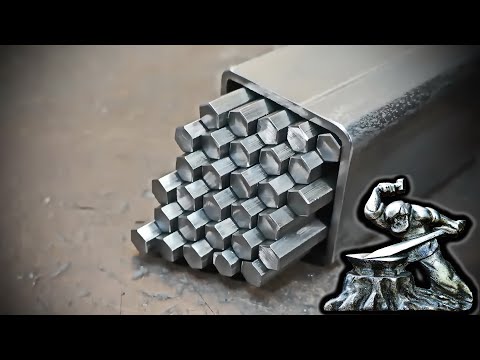 Видео: Полигональная Дамасская сталь.