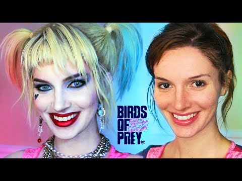 Видео: Макияж/трансформация костюма Харли Квинн (Хищные птицы) — урок по косплею