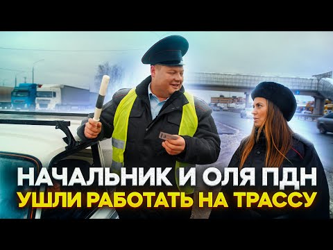 Видео: НАЧАЛЬНИК И ОЛЯ ПДН УШЛИ РАБОТАТЬ НА ТРАССУ