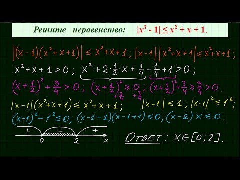 Видео: Неравенство с модулем #2