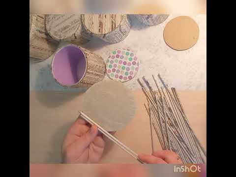 Видео: Мастер   класс Шкатулка из газетных трубочек