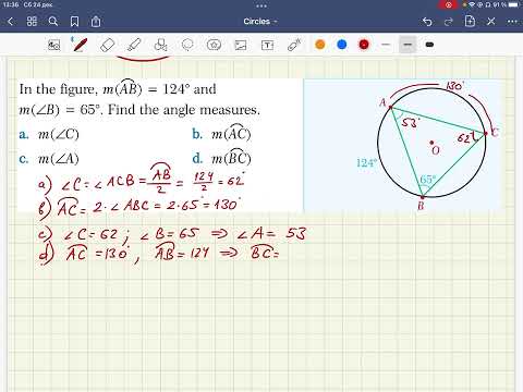 Видео: Іштей сызылған бұрыш және осы бұрышқа керілген доға
