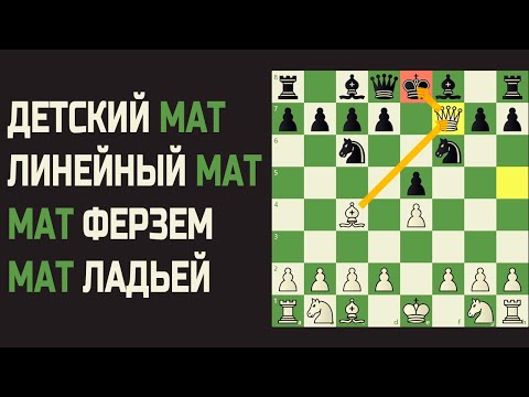 Видео: КАК ПОСТАВИТЬ МАТ В ШАХМАТАХ. Детский мат. Линейный мат. Шахматы для начинающих