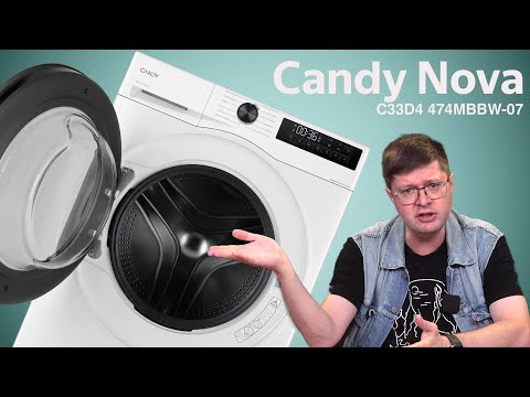 Видео: Обзор стиральной машины с сушкой Candy Nova C33D4 474MBBW-07: Сделана в Челнах, звучит, как "Бош"