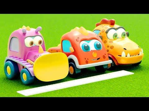 Видео: 🚗 Машинки Мокас – Кто быстрее? 💨 – Сборник про гонки | Добрый мультик для малышей про машинки