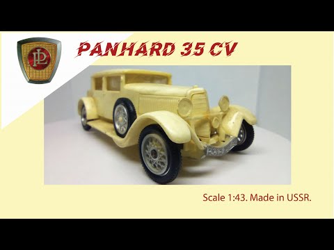 Видео: Panhard 35CV  Масштабная модель СССР 1:43