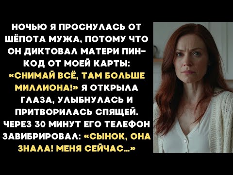 Видео: Ночью я услышала, как муж диктует матери пин-код от моей карты. Я улыбнулась. А через 30 минут...