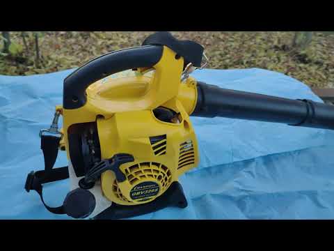 Видео: Champion gbv326s , чемпион gbv326s  воздуходувка ,обзор после 7 лет эксплуатации.