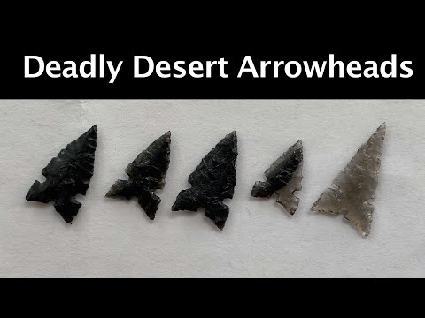 Видео: Изготовление смертоносного наконечника стрелы с выемкой в ​​пустыне