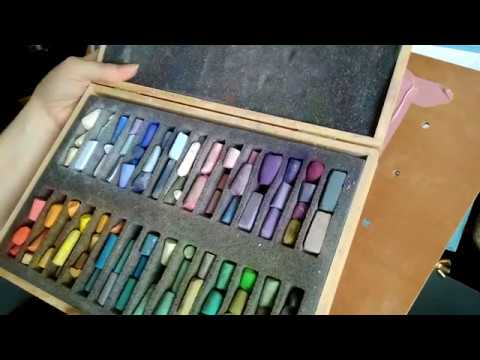 Видео: Про пастель. Персики на наждачной бумаге