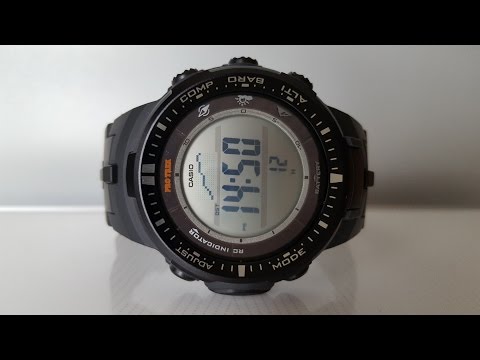 Видео: Обзор и настройка Casio ProTrek PRW-3000-1ER. Casio ProTrek PRW-3000-1ER review and setting