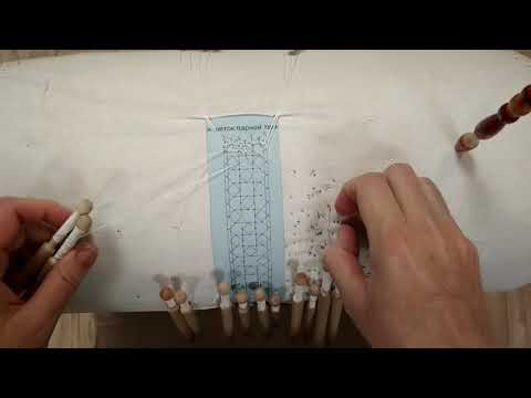 Видео: Урок 4. Кружевоплетение. Парная техника плетения. Квадратная решетка