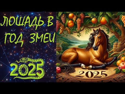 Видео: ЛОШАДЬ в 2025 году /Восточный гороскоп для ЛОШАДИ на 2025 год / ЛОШАДЬ В ГОД ЗМЕИ.