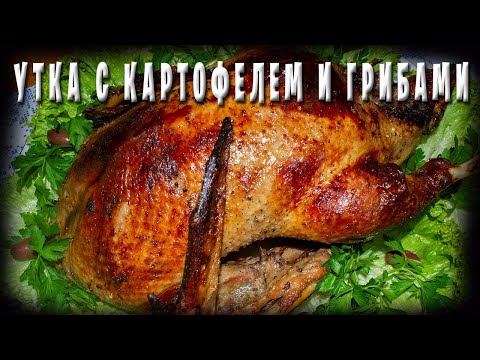 Видео: Утка, фаршированная картофелем и грибами