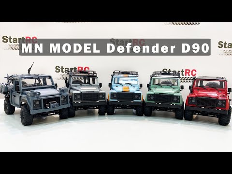 Видео: Линейка Defender D90 от MN MODEL. MN-91, MN-90, MN-99, MN-99S, MN-96