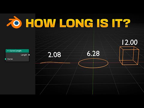 Видео: Визуализация ДЛИНЫ КРИВОЙ в Blender — узлы геометрии