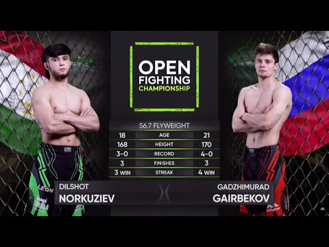 Видео: Гаджимурад Гаирбеков VS Дилшод Норкузиев | OPEN FC 36