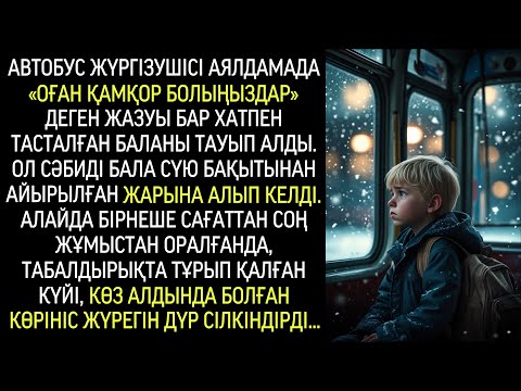 Видео: Жүргізуші аялдамадағы баланы тауып, әйеліне апарды. Қайтып келгенде — табалдырықта қатып қалды…