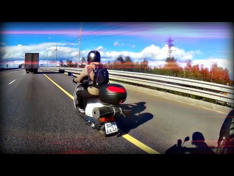 Видео: Неудачный дальняк на скутерах.