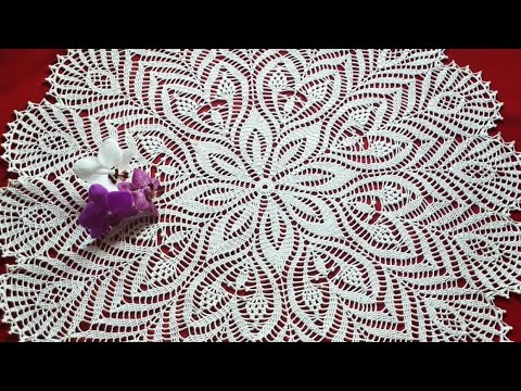 Видео: Салфетка крючком "Павлинье перо"_Часть 4 #салфеткакрючком #салфеткапавлиньеперо #салфетвидео