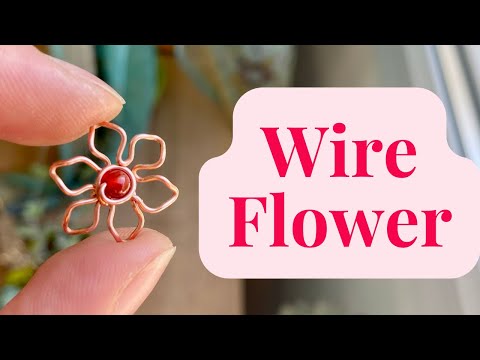 Видео: Мини-цветок из проволоки — урок по плетению из проволоки