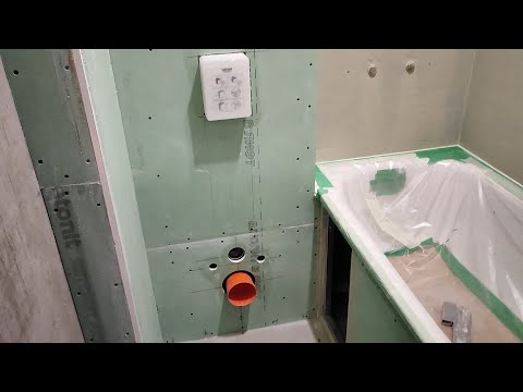 Видео: Ремонт маленького санузла, Папанина 11. Часть 3 / Ремонт ванных комнат Архангельск (2025)