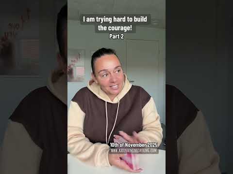 Видео: Я изо всех сил стараюсь набраться смелости.💪🏼
