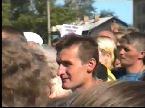 Видео: Выступление В.В. Жириновского в г.Няндома Архангельской обл. летом  1997 года.