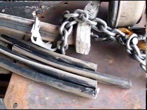 Видео: ремонт резино-жгутовой подвески.