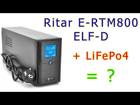 Видео: Сучасний ДБЖ Ritar E-RTM800 ELF-D: чи працює з LiFePo4?