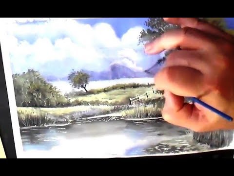 Видео: Как нарисовать гуашью пейзаж для новичков поэтапно/How to draw gouache landscape for beginners