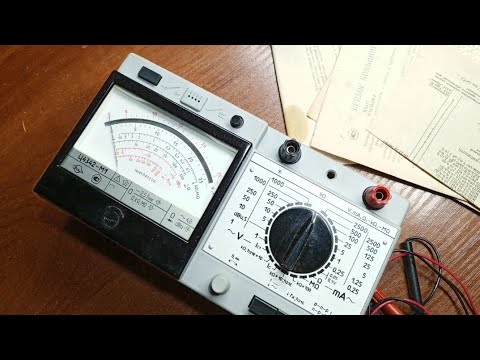 Видео: Ц4342-М1 стрелочный тестер СССР. Альтернативный источник питания прибора.