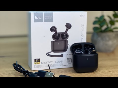 Видео: Бездротові навушники Bluetooth AirPods Hoco EW53