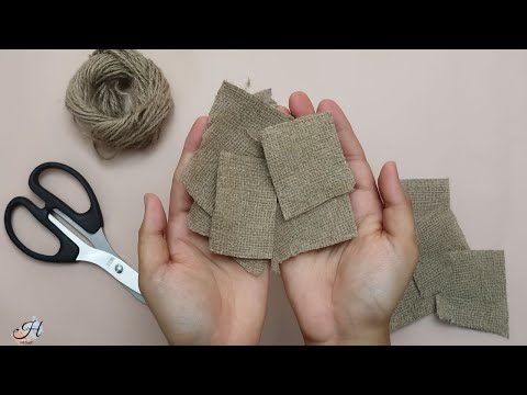 Видео: Смотрите! Как я превратила эту оставшуюся мешковину в три прекрасные вещи