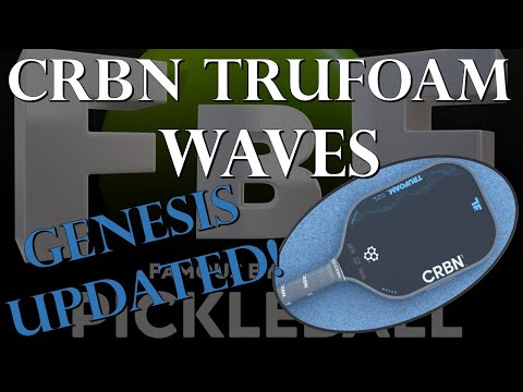Видео: Обзор ракетки для пиклбола CRBN Trufoam Waves