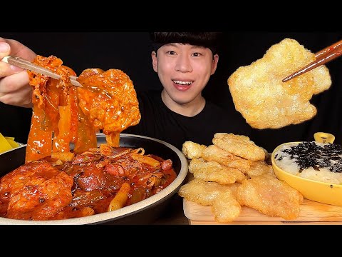 Видео: SUB) корейская острая еда mala ttoekbokki & guobaorou mukbang asmr