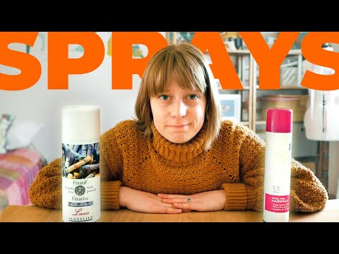 Видео: Спрей-фиксатор для пастели — распылять ТОЛЬКО на эту бумагу для пастели