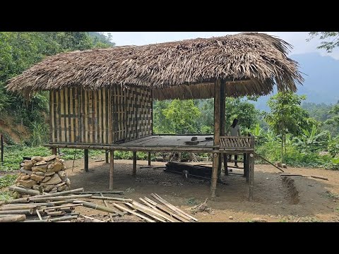 Видео: Дом из бамбука за 90 дней руками молодой девушки.