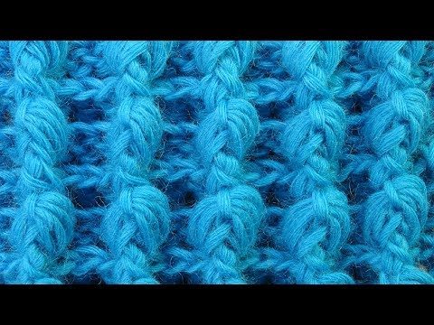 Видео: Супер узор для шапки из рельефных столбиков Crochet pattern  117