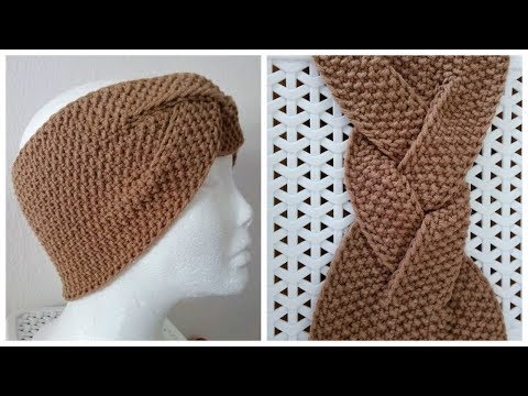 Видео: ОООчень ПРОСТАЯ ПОВЯЗКА С КОСОЙ//DIY