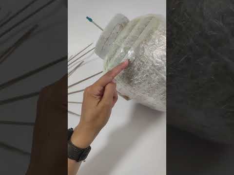 Видео: Плетем абажур из бумажной лозы. запись эфира.