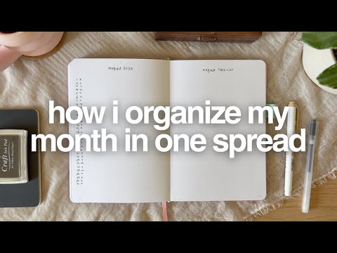 Видео: Как использовать ежемесячный журнал в Bullet Journal