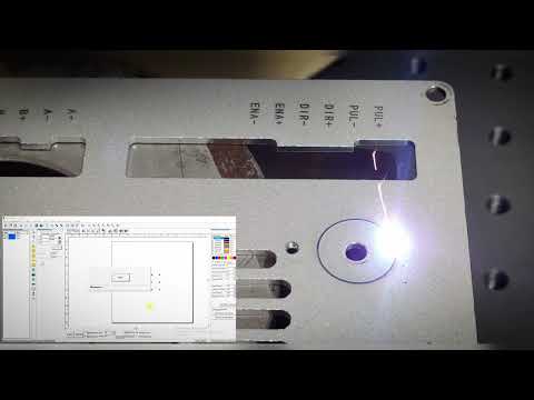 Видео: Лазерная резка алюминия 2мм на 50 ватт