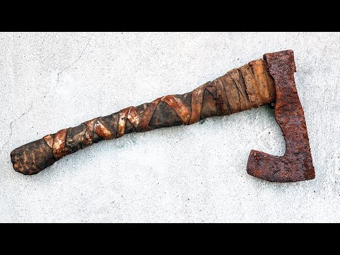 Видео: Реставрация Топора В Стиле Викингов
