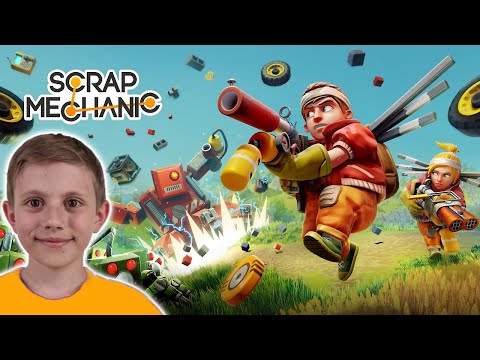 Видео: Scrap Mechanic прохождение - Даник на неизвестной базе с опасными роботами!