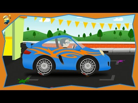 Видео: Мультфильм про Мойку машин. Спортивная машина и ретро автомобиль. Мультики про машинки для малышей