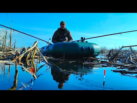 Видео: КРУПНЫЙ КАРАСЬ на ПОПЛАВОК!!! Шикарный весенний день!!!