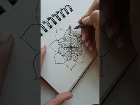 Видео: Рисунок в технике медитативная графика😍