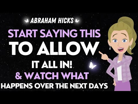 Видео: Авраам Хикс🌟Войдите в режим приема, произнося эти слова (мощные)💜✨
