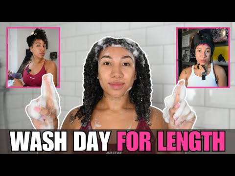 Видео: День мытья для сохранения длины тонких натуральных волос (пошаговая процедура)